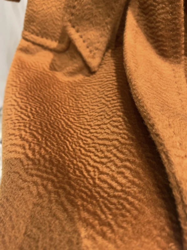Autumn Camel hair Coat Women Medium Long Hooded Black Coat Female Water Ripple Loose Casual Fashion 100% Camel hair Classic MAX：圖片 11